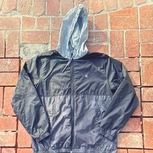 Volcom Kids Black and Gray Raincoat